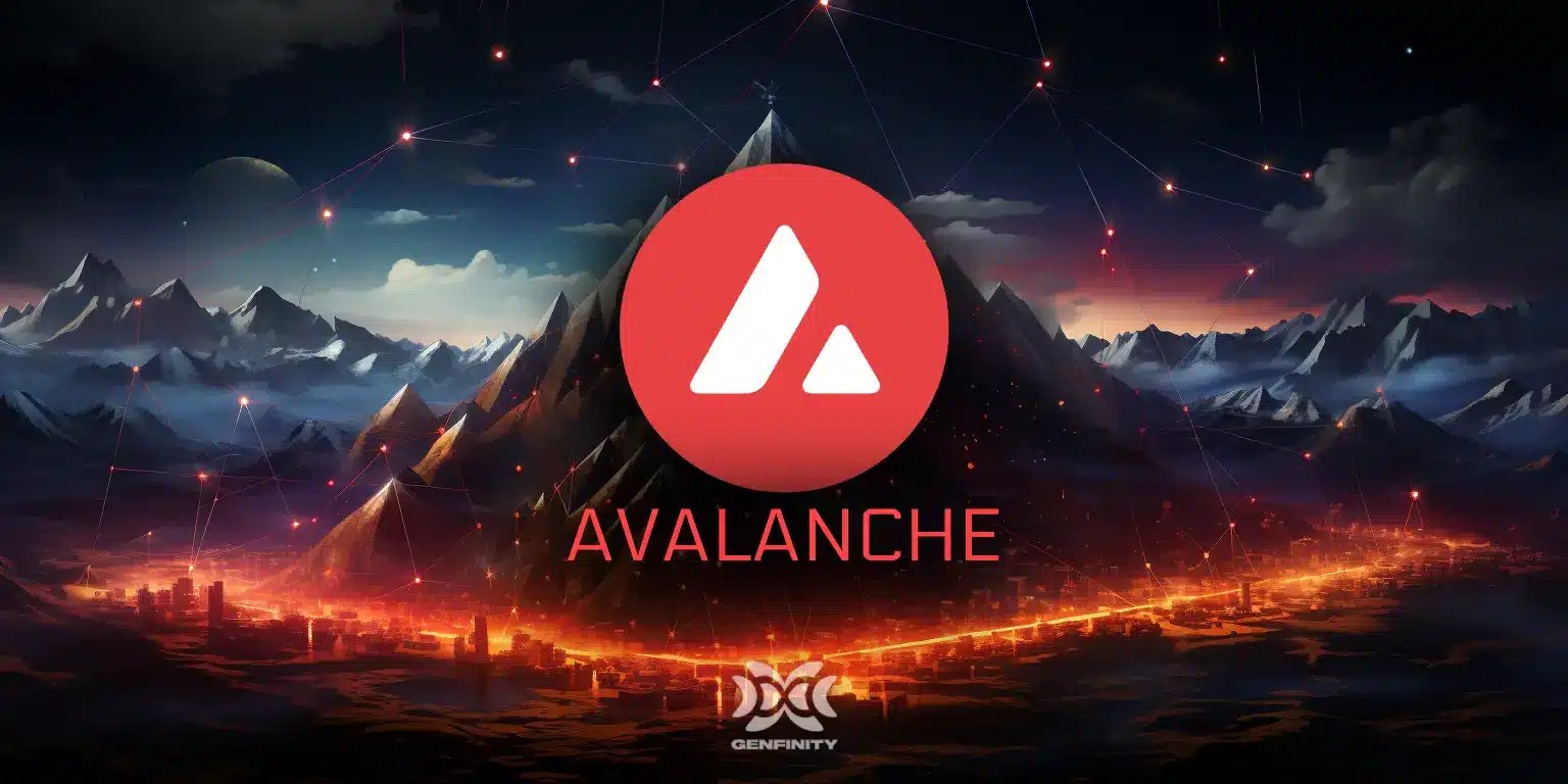 Illustration of Avalanche subnet architecture with HyperSDK and Vryx achieving 100K TPS for enterprise high-throughput blockchain infrastructure