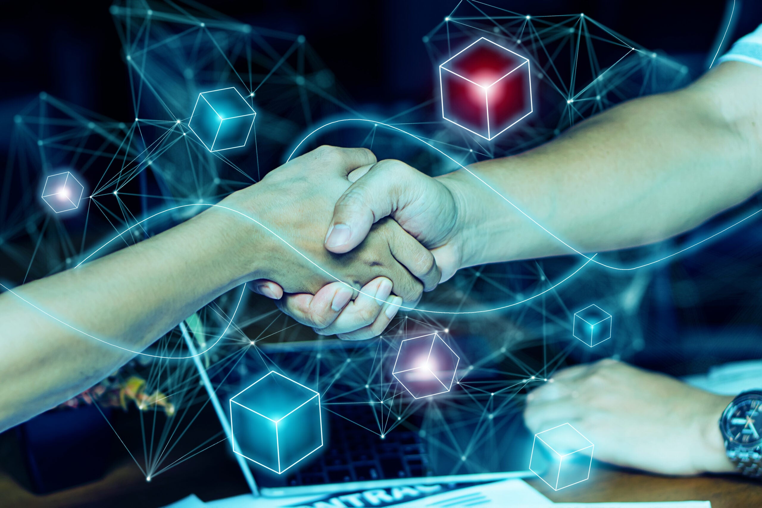 handshake tradfi blockchain icon
